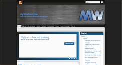 Desktop Screenshot of myworkout.be