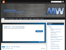 Tablet Screenshot of myworkout.be
